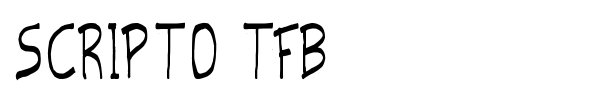 Scripto TFB font preview